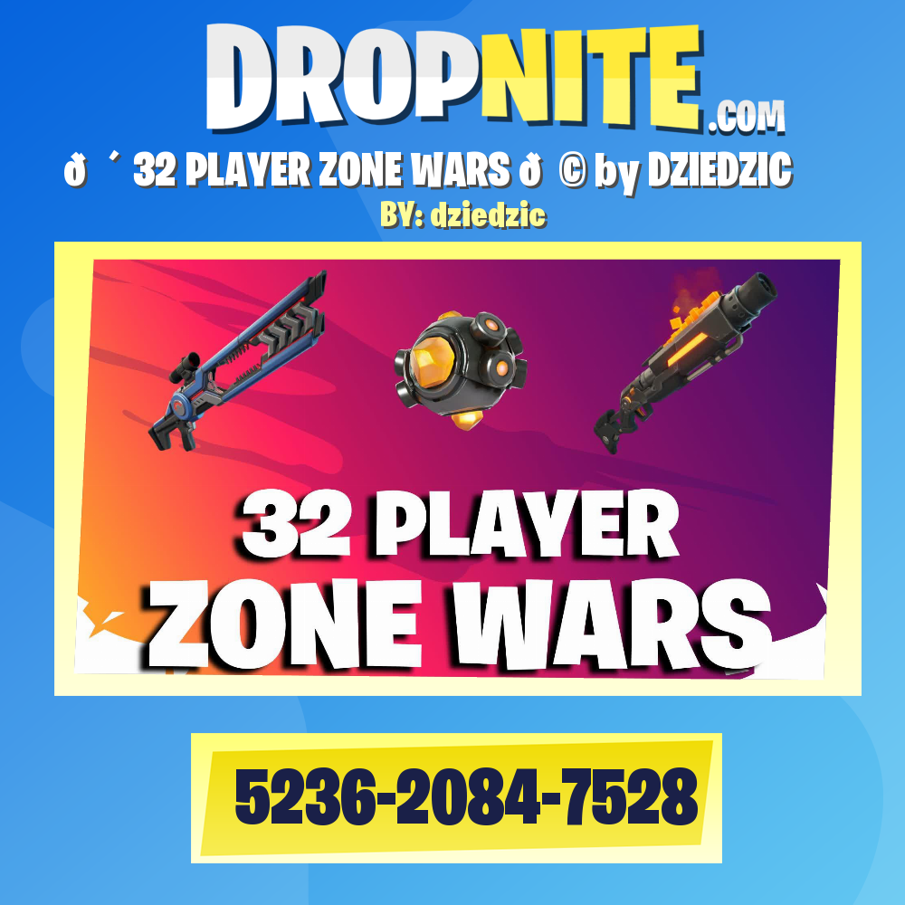 🌴 32 PLAYER ZONE WARS 🌩 by DZIEDZIC