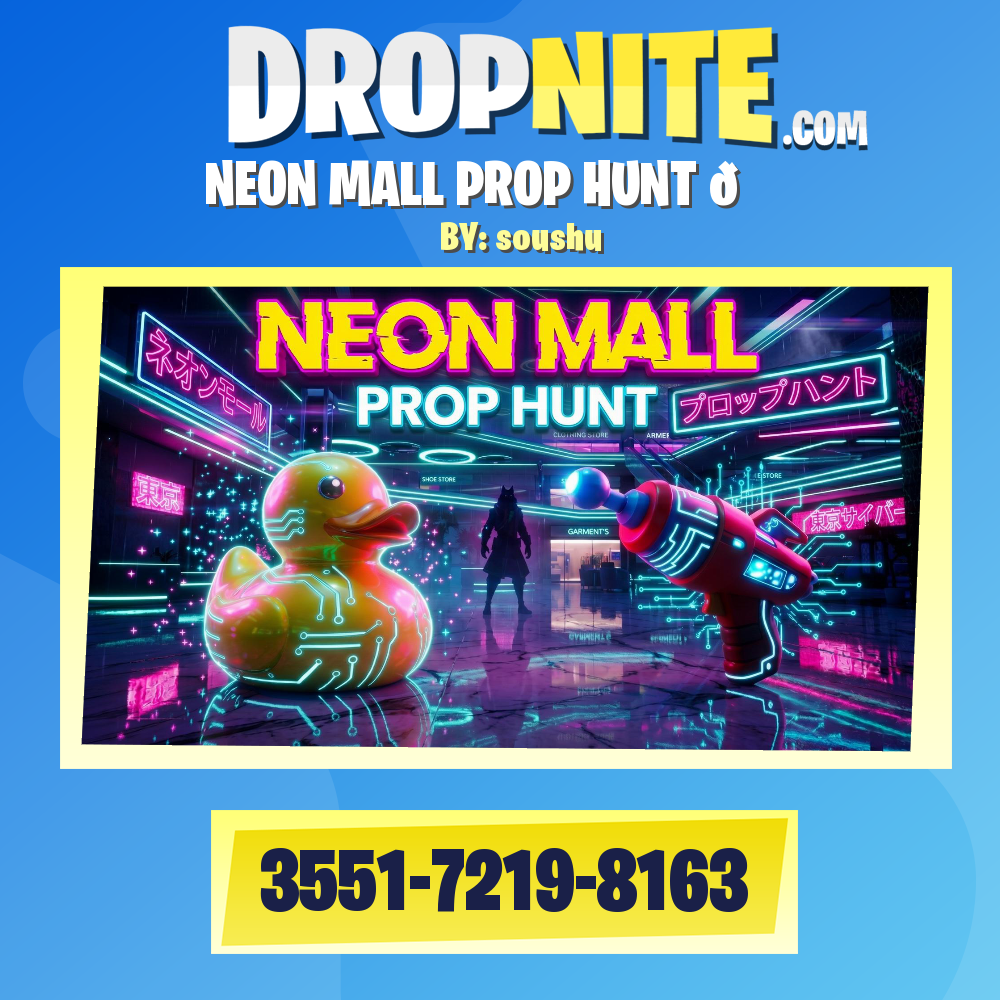 NEON MALL PROP HUNT 🌃