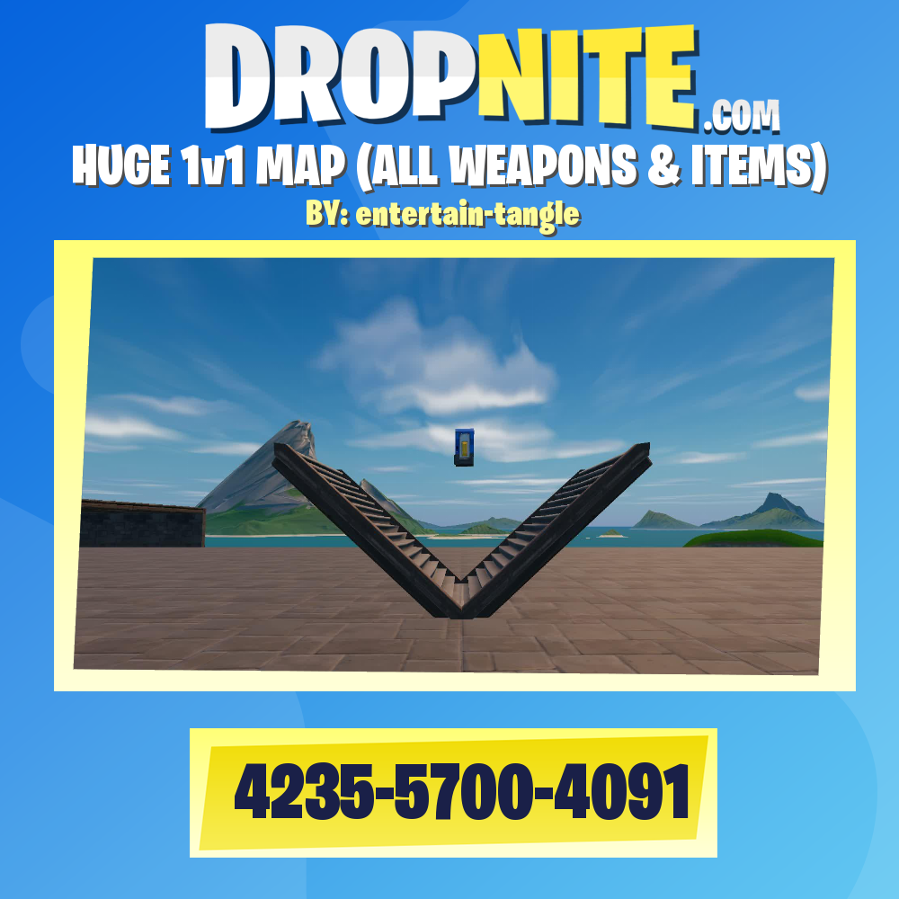 HUGE 1v1 MAP (ALL WEAPONS & ITEMS)