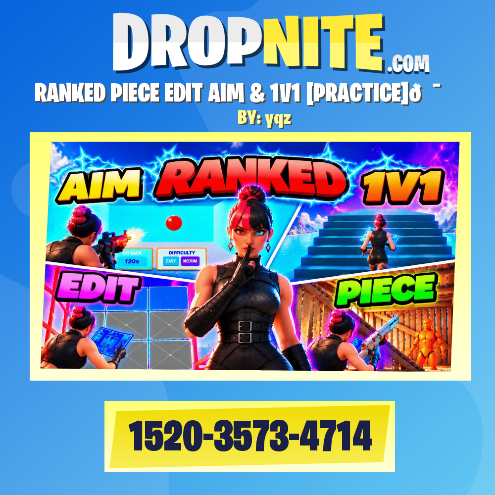 RANKED PIECE EDIT AIM & 1V1 [PRACTICE]🎯