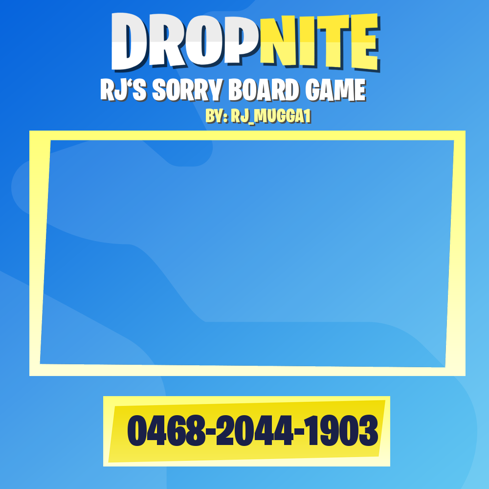 RJ‘S SORRY BOARD GAME