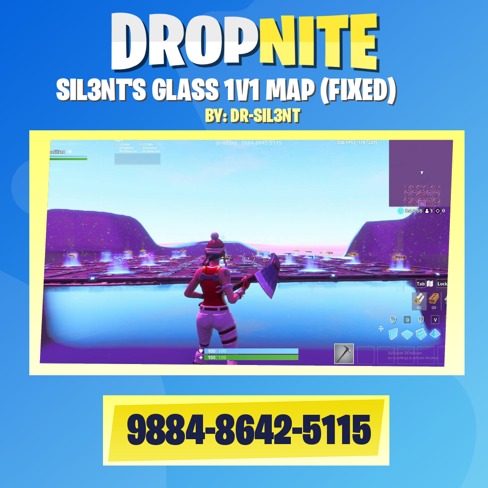 SIL3NT'S GLASS 1V1 MAP (FIXED)