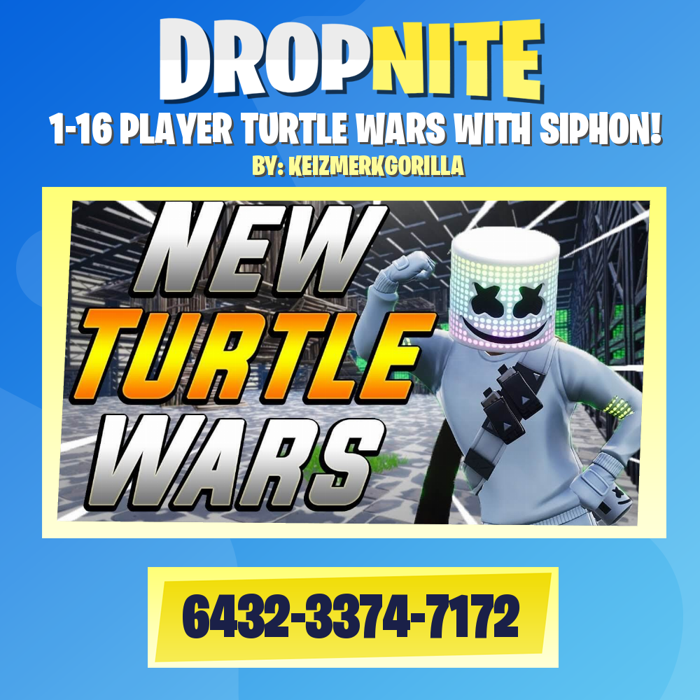 1-16 PLAYER TURTLE WARS WITH SIPHON!