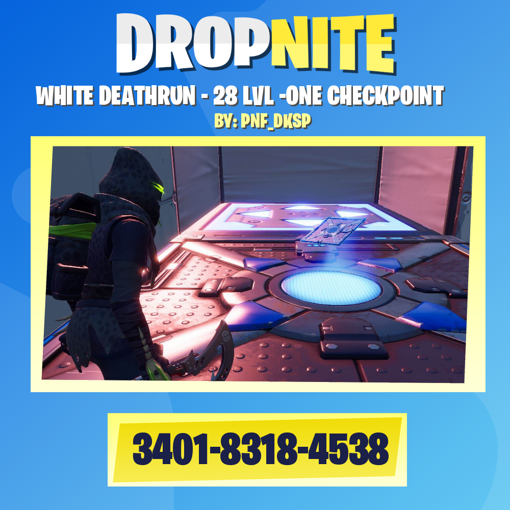 WHITE DEATHRUN - 28 LVL -ONE CHECKPOINT