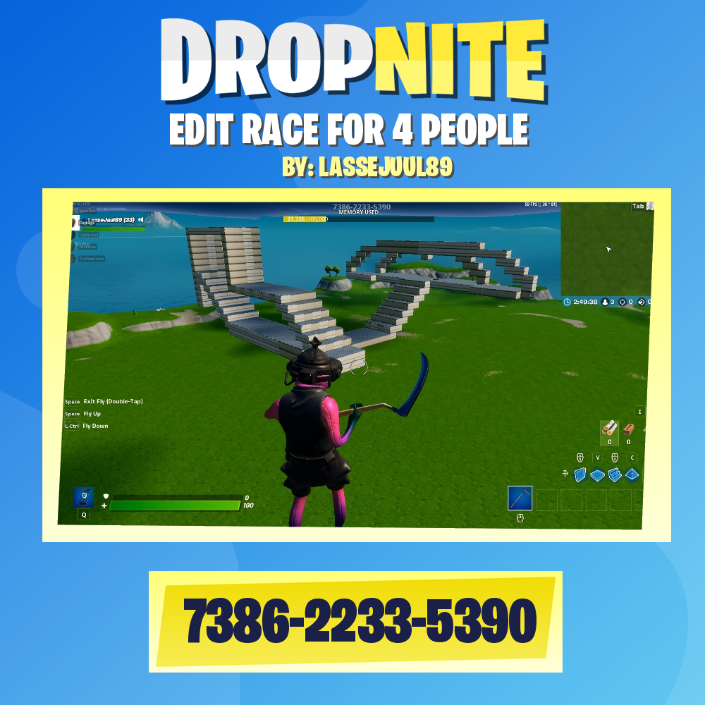 EDIT RACE FOR 4 PEOPLE