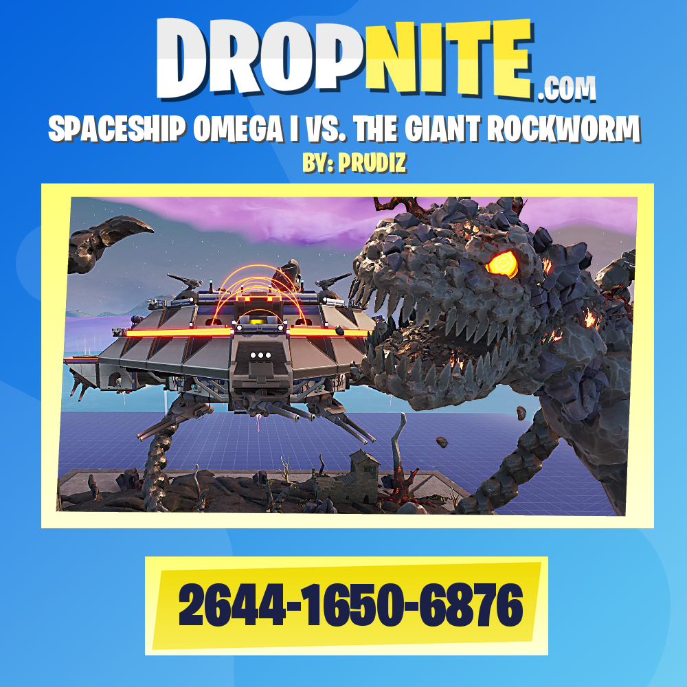 SPACESHIP OMEGA I VS. THE GIANT ROCKWORM