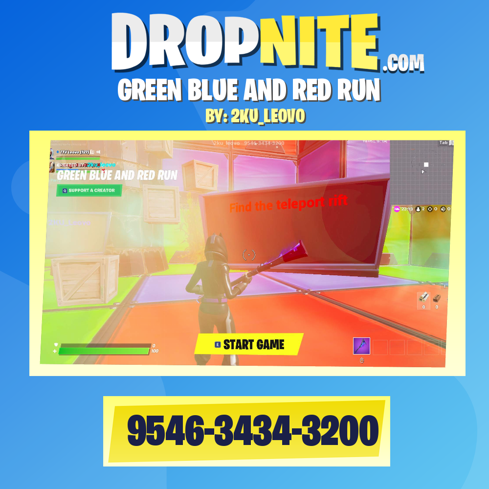 GREEN BLUE AND RED RUN