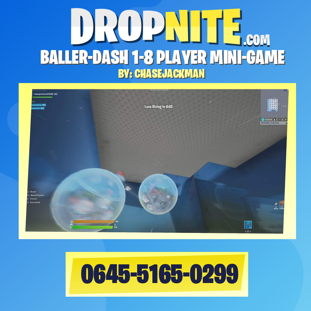 BALLER-DASH 1-8 PLAYER MINI-GAME