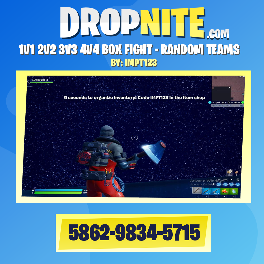 1V1 2V2 3V3 4V4 BOX FIGHT - RANDOM TEAMS