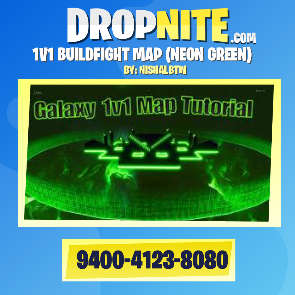 1V1 BUILDFIGHT MAP (NEON GREEN)