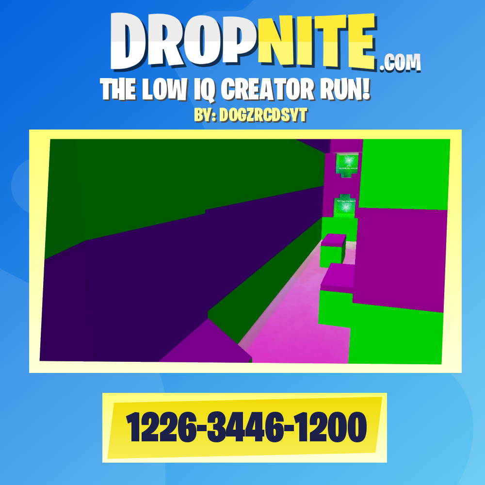 THE LOW IQ CREATOR RUN!
