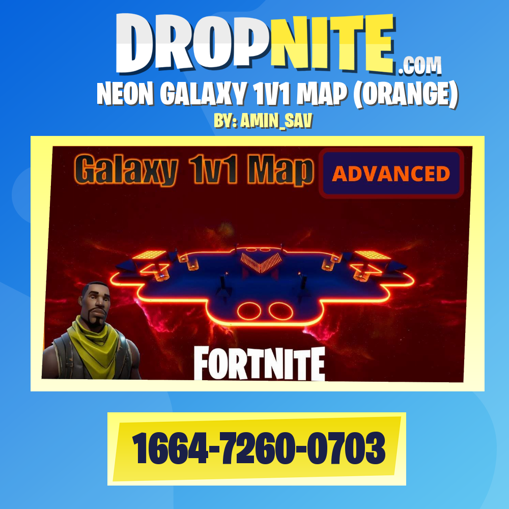 NEON GALAXY 1V1 MAP (ORANGE)