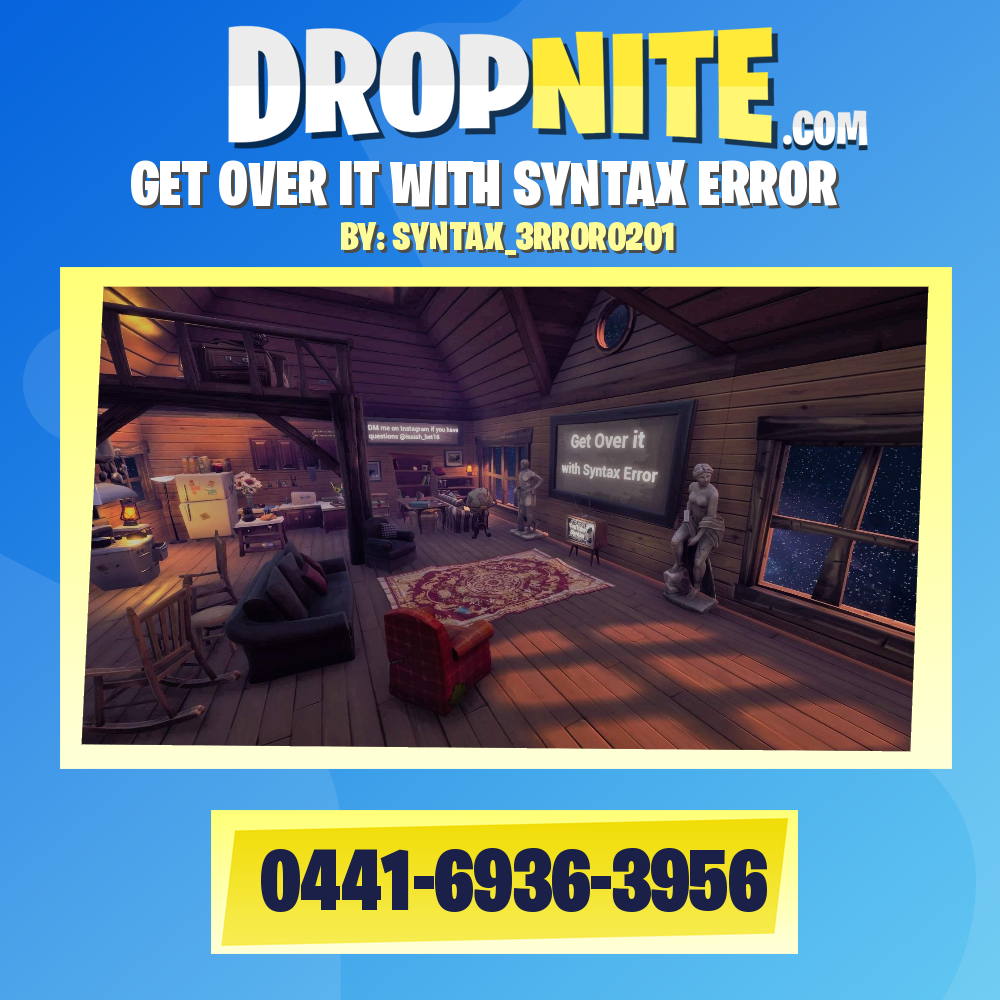 GET OVER IT WITH SYNTAX ERROR - Fortnite Creative Map Code - Dropnite