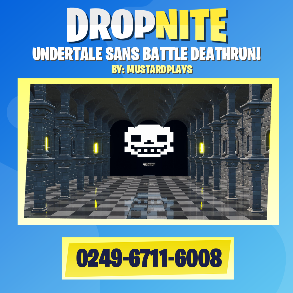 UNDERTALE SANS BATTLE DEATHRUN! - Fortnite Creative Map Code - Dropnite