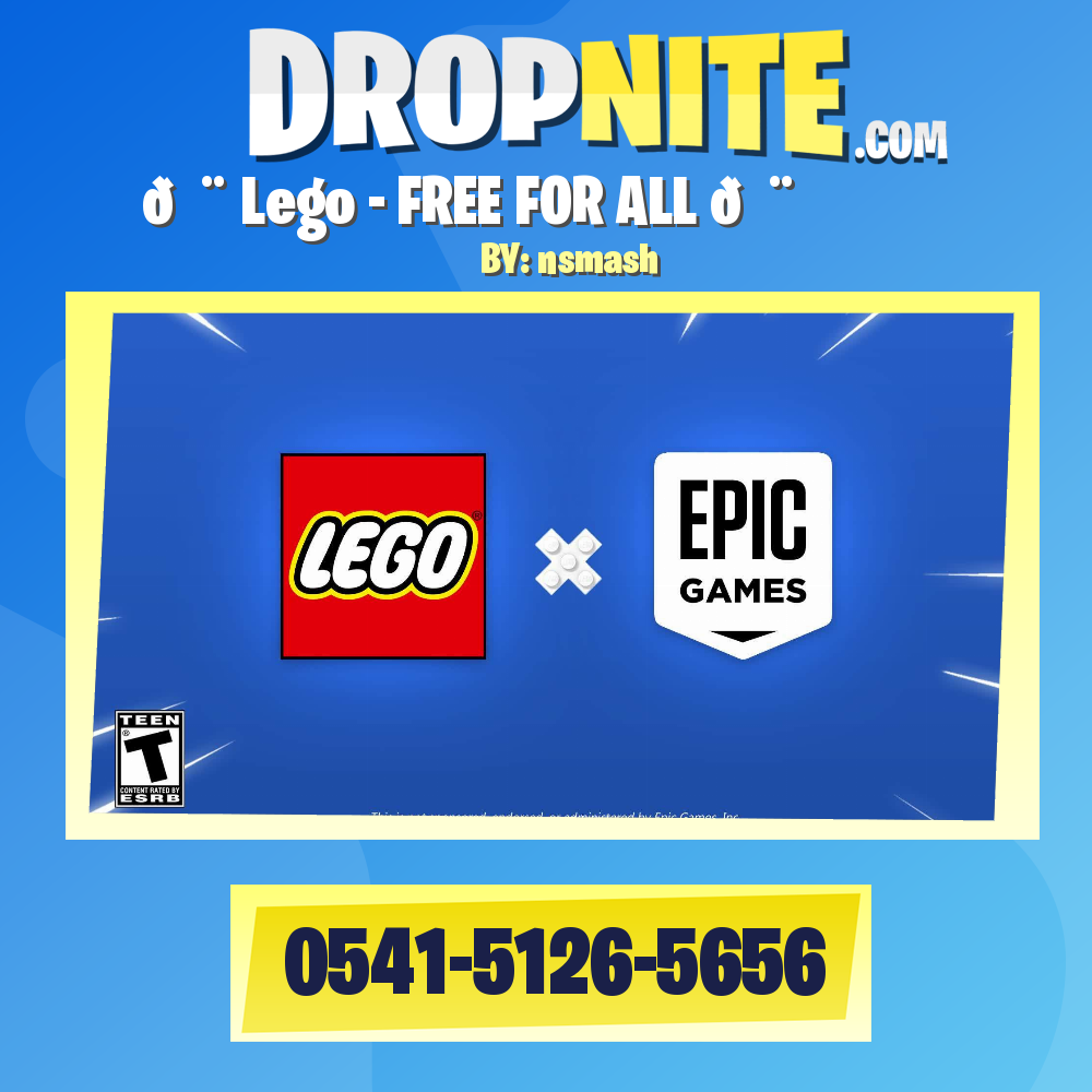 🧱LEGO® FREE FOR ALL🧩 [ rabies ] – Fortnite Creative Map Code