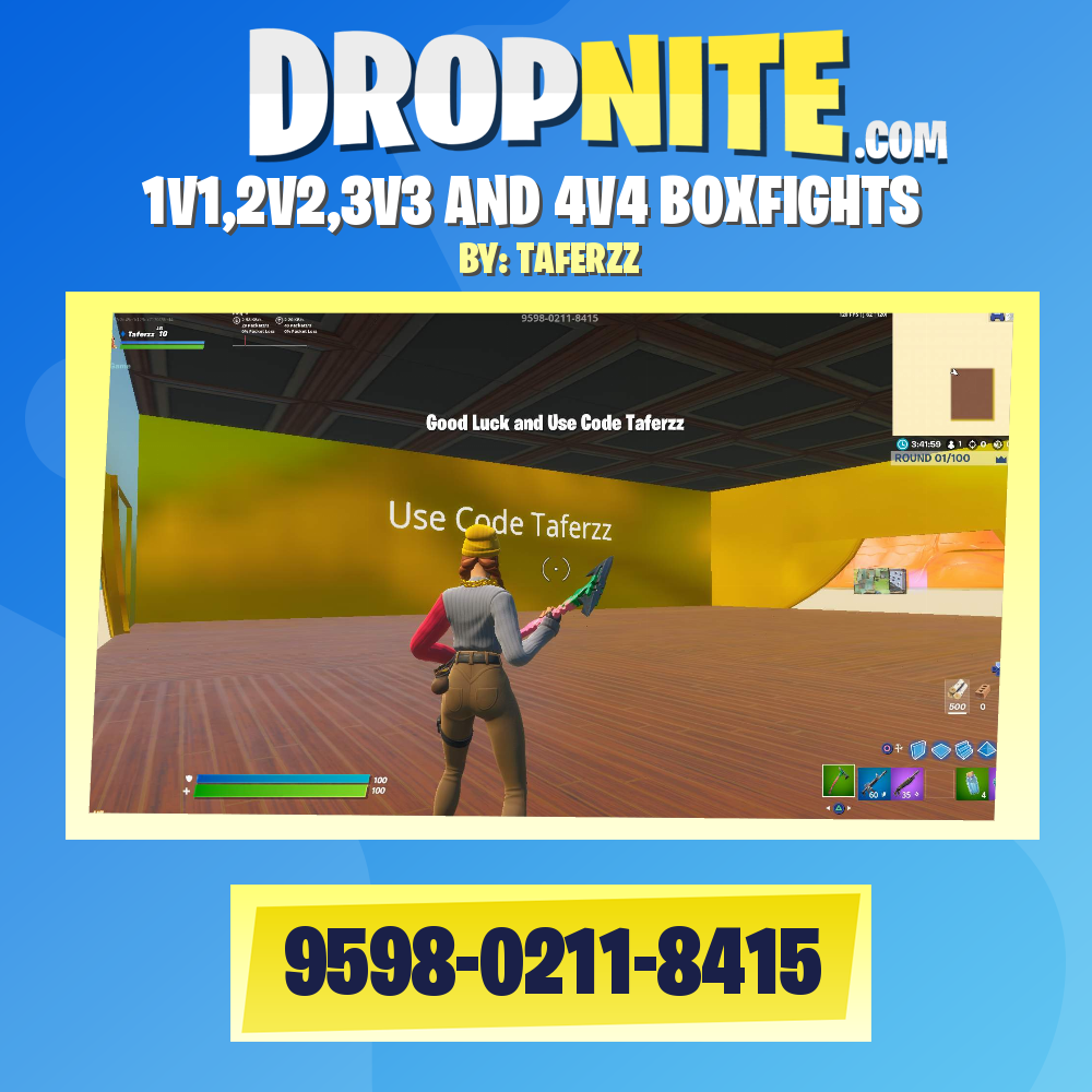 4V4 TEAM BOXFIGHTS - Fortnite Creative Map Code - Dropnite