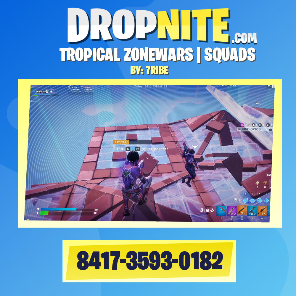 TROPICAL ZONE WARS - Fortnite Creative Map Code - Dropnite